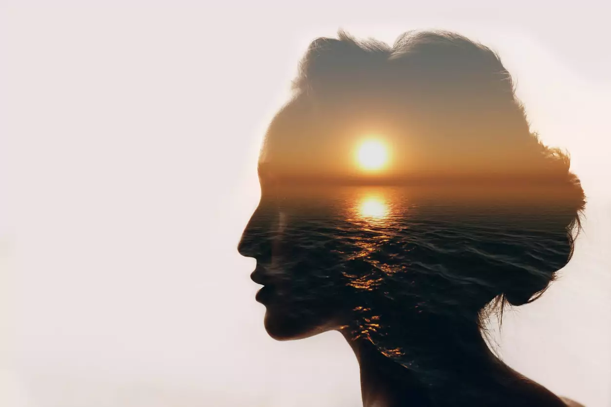 Could You Be Loved - woman's face silhouette with sunset