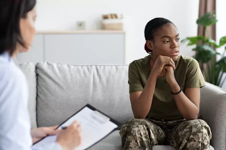 women with ptsd in therapy