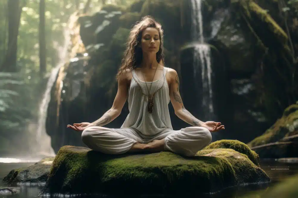 a-woman-doing-yoga-in-the-forest