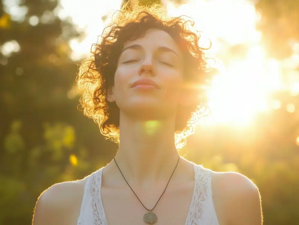 a-woman-meditating-with-her-eyes-closed